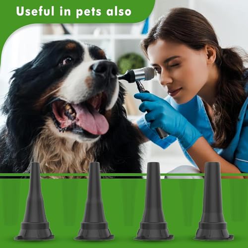 Image of OTICA Reusable Diagnostic Otoscope Specula 2.5mm, 3mm, 4mm, 5mm Compatible WIth Wellch Allen Otoscopes Ear Specula Total 4 Units