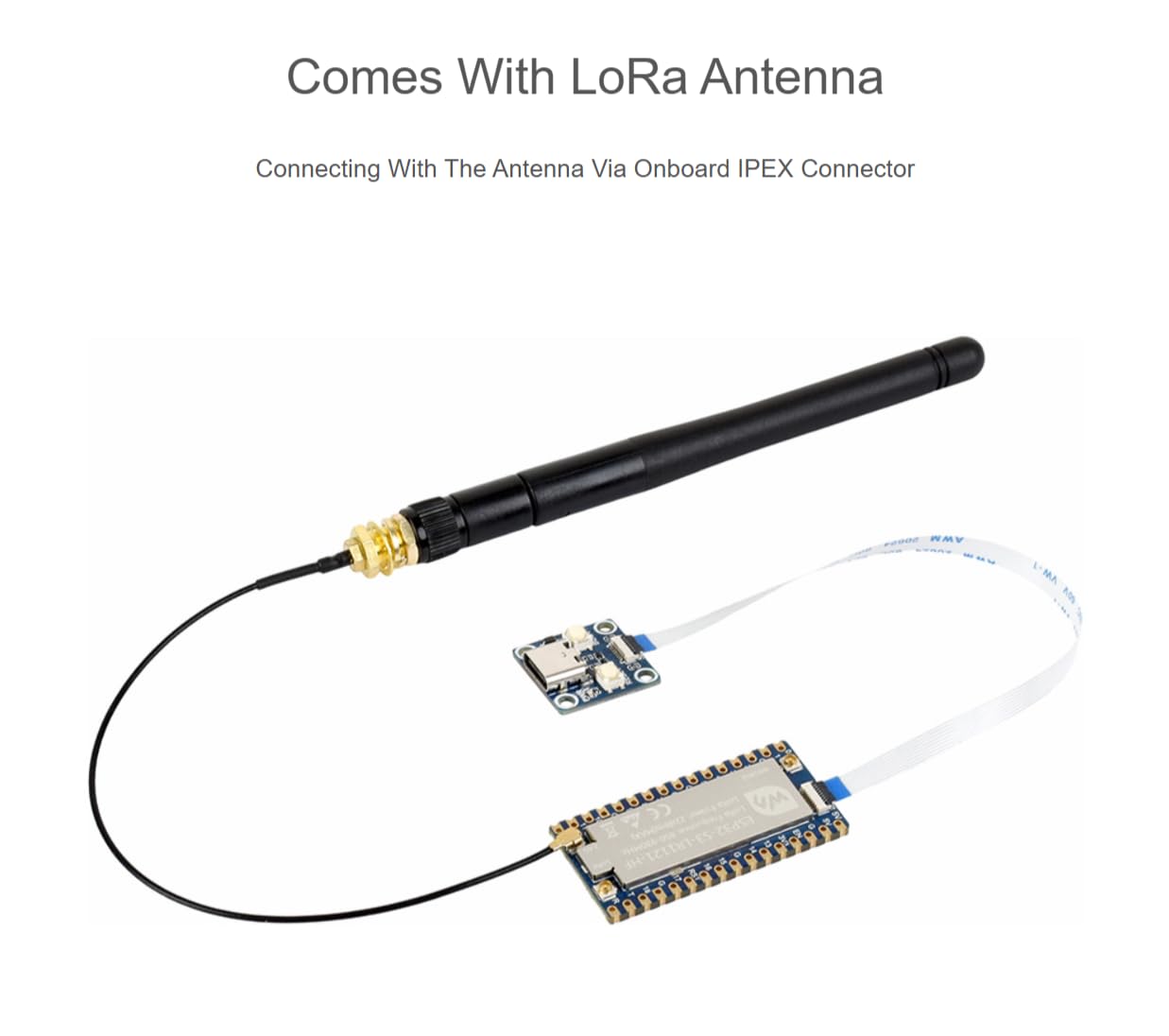 TUOPUONE Carte de développement ESP32-S3 LoRa (ESP32-S3-LR1121-HF), intègre la puce RF LR1121 de troisième génération, prend en charge la communication sans fil LoRa sous-GHz/2,4 GHz