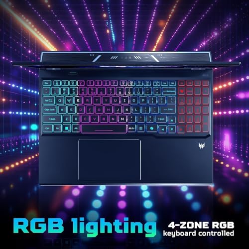 Image of acer Predator Helios Neo 16S AI Gaming Laptop, NVIDIA RTX 5070Ti, 16 inch 2.5K WQXGA 240Hz 2ms OLED Display, Intel Ultra 9 275HX, RGB Backlit Keyboard, Windows 11 Pro, Accessories (64GB DDR5, 1TB SSD)