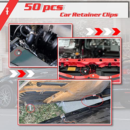 Image of OTUAYAUTO 50 Pcs Door Panel Retainer Clips, Replacement for GM Cars, Compatible with GMC Chevrolet Truck C1500 /C2500 /C3500 /K1500 /K2500 /K3500Suburban /Blazer /Tahoe /Pickup /Jimmy /Yukon Replace OE 15960325