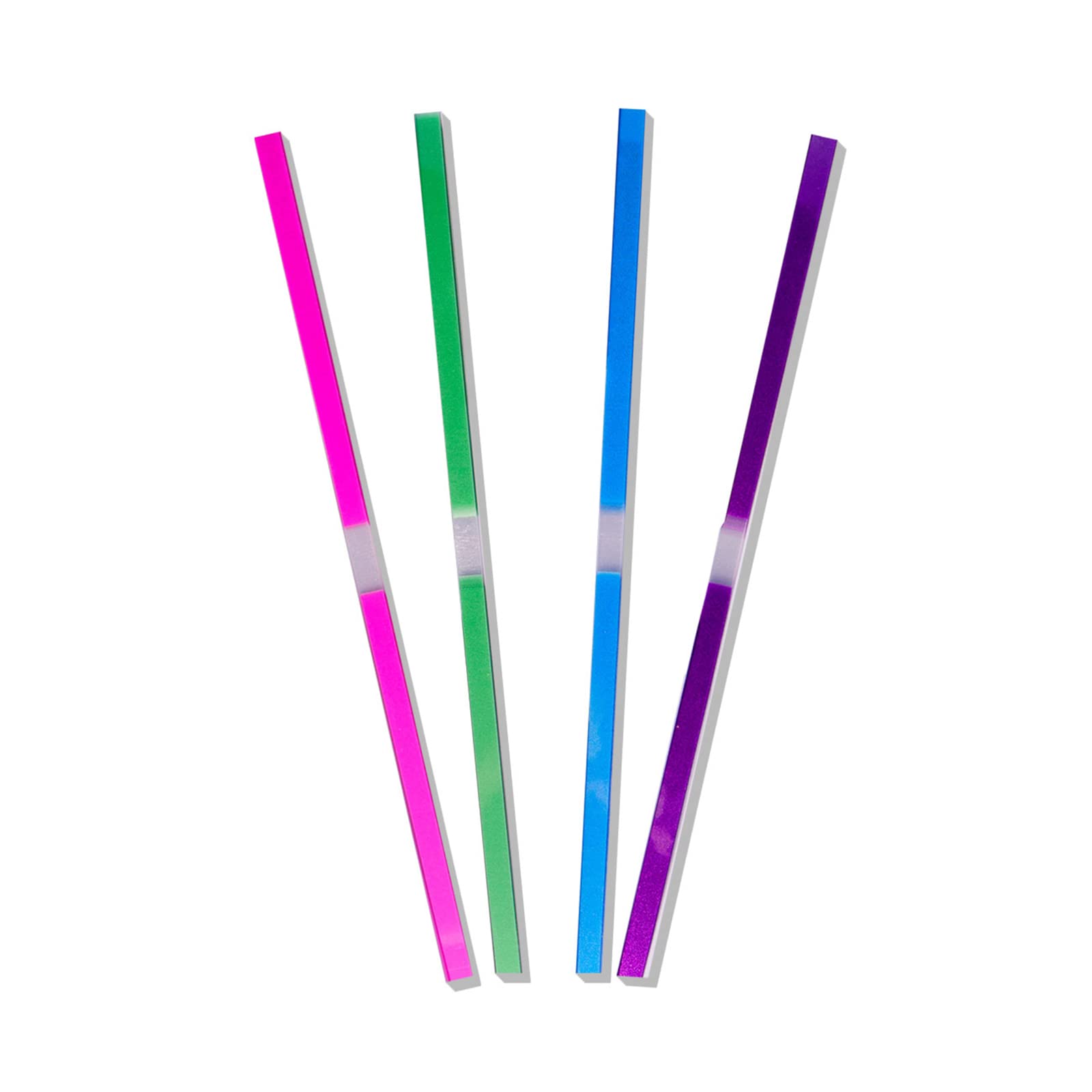 Nikou Dental Schleifbänder – 60 Stück, 4 Farben (Violett, Blau, Grün, Rosa), 4 X 150 Mm, Für Konturieren, Glätten & Polieren Von Zahnfüllungen