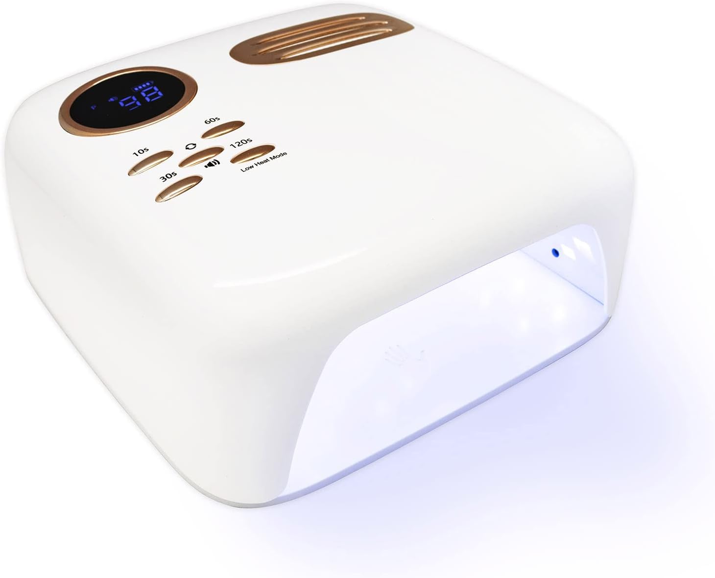 UV Led Nail Lamp, 72W Cordless Led Nail Light for Gel Nails, 15600mAH Led Gel Nail Lamp with 4 Timer Mode and Smart Sensor Portable Nail Art Manicure Tools for Home and Salon(White)