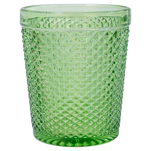 Verre à eau haut de gamme Villa d'Este ciselé effet diamant Honey Greenery - 6