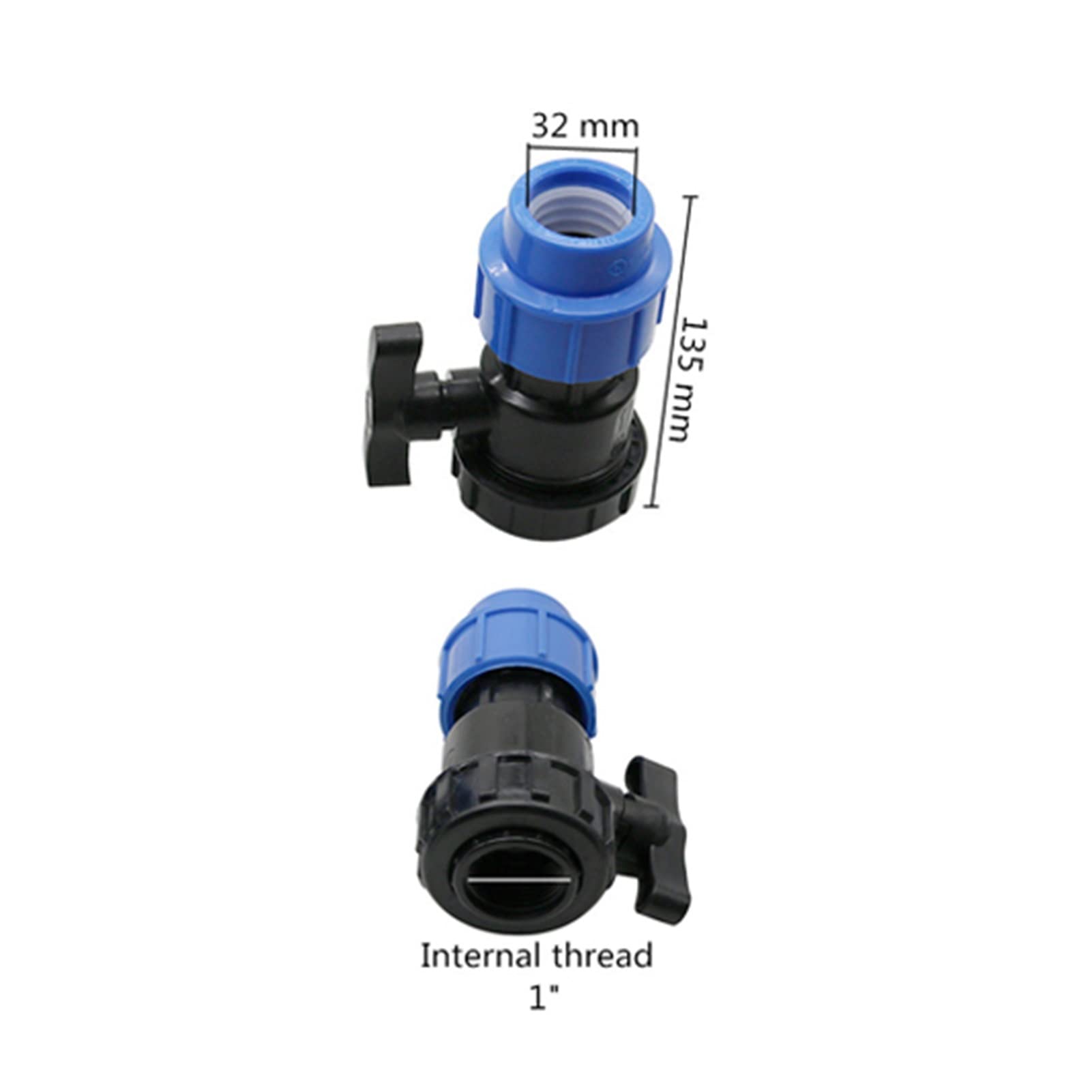 Hydraulika ogrodowa OD 32 mm złącze rurowe prosty trójnik złącze kolanowe zawór ogrodowy wąż nawadniający złącze (kolor: fioletowy)