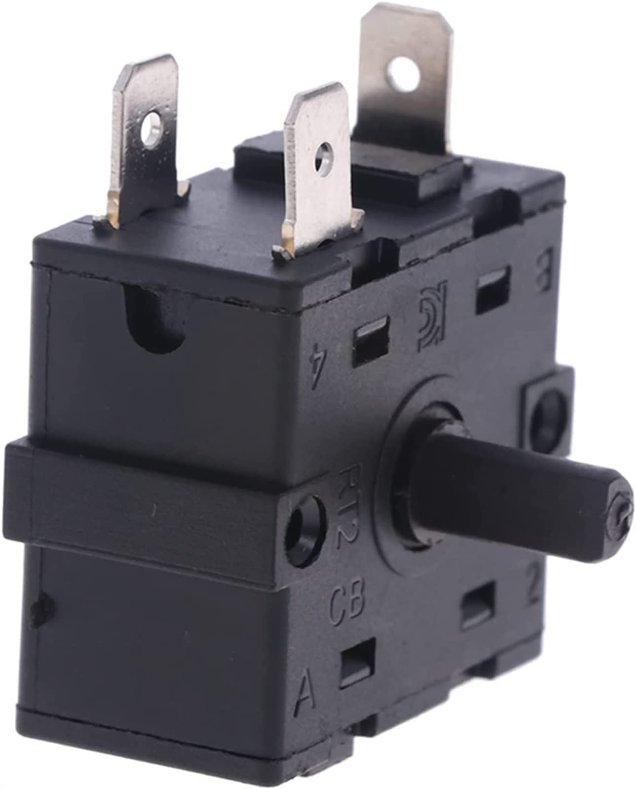 Schalter Encoder 1 Stück AC 250V 16A 3Pin 5Pin Elektrische Raumheizung Drehschalter Wahlschalter (Color : 3 Pin)