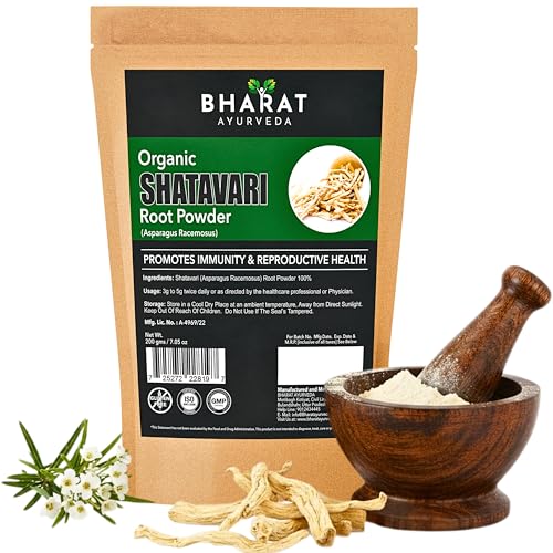 Image of Organic Shatavari Root Powder 200g (Asparagus Racemosus)| Ayurvedic Herbal Supplement for Women's Wellness, Reproductive Health & Fertility| Maintain Hormonal Balance &Boost Immunity | Reduce Stress & Anxiety Support