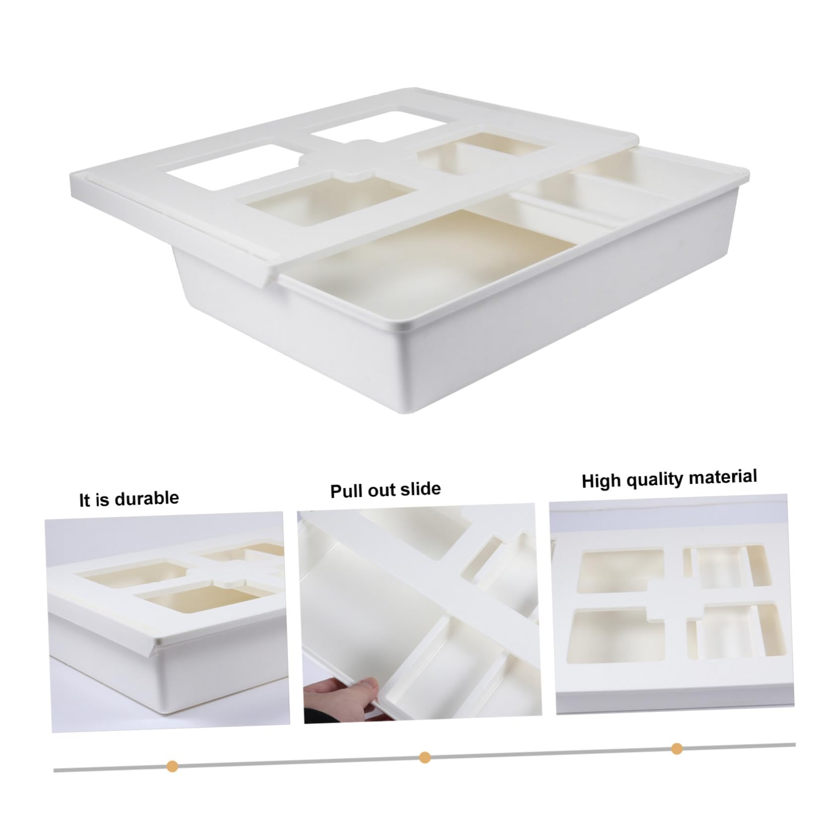 jojofuny Sottotavolo Portapenne Estraibile Organizer Per Cancelleria Articoli Per Ufficio Realizzato in Abs e Pp Capiente e Robusto Per Lungo Termine