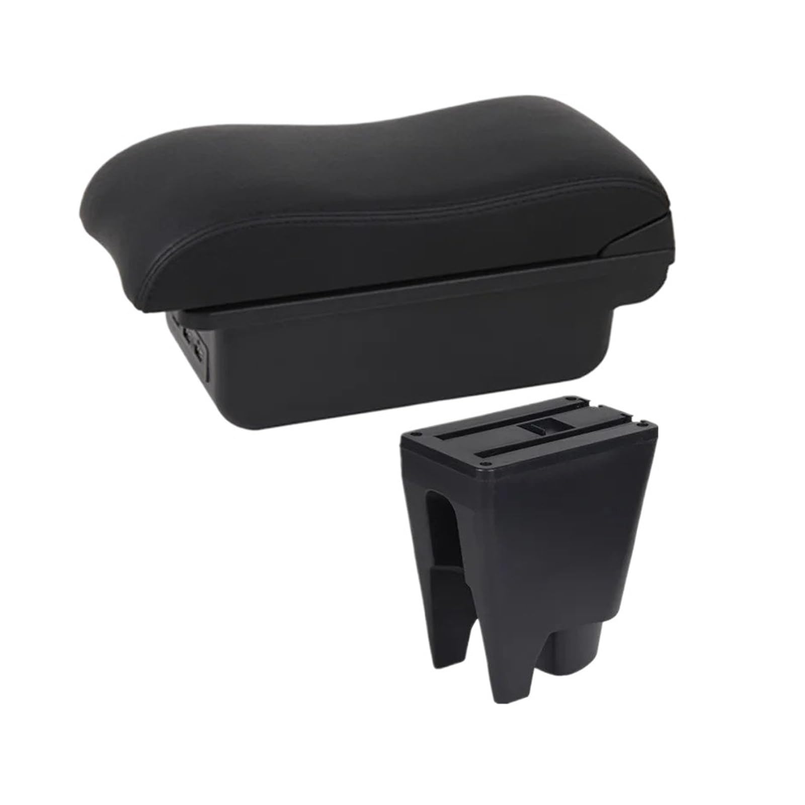 Umdjju B2 Black Line 3Usb For Peugeot 107 Armrest Box Store Dedicated Retrofit Parts Car Accessories ﻿ Car Centre Console Armrest Box(B2 Black Line 3Usb)