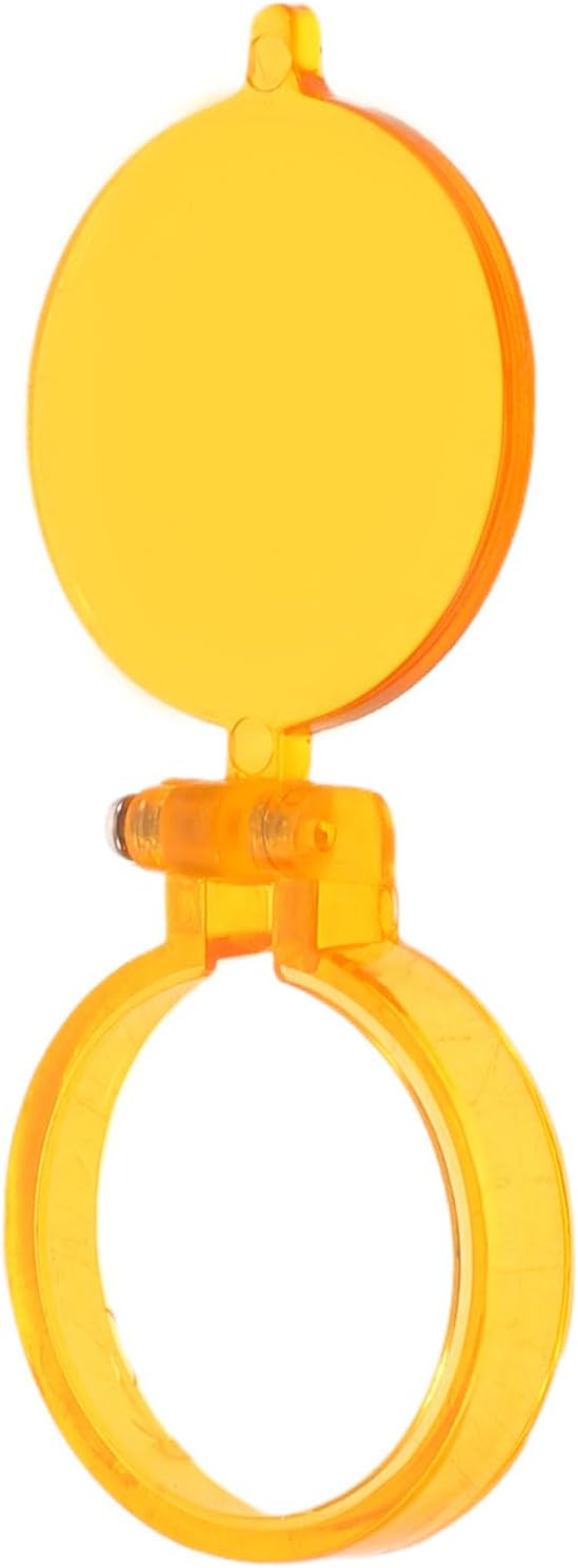 MAGICLULU Flip-up Yellow Dental Lamp Shade for LED Headlight, Plastic Lens Cover with Smooth Burrfree Surface, Easy to Clean and Enhancing Visibility, for Dental Clinic Use