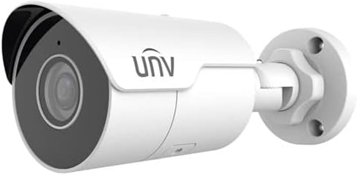 Uniview 5MP Bullet HD Mini Camera, 2.8mm Prime Lens, HD, EasyStar, IR, Network Security Camera IPC2125SR5-ADF28KM-G