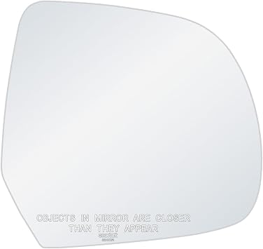 Passenger Side Mirror Glass for 12-16 Nissan Versa, 14 Note, 13-17 Leaf | exactafit 8140R Right Hand, Door Rear View Mirrors, Convex Lens, Exterior Auto Part