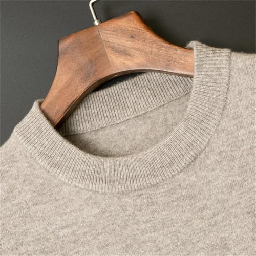 Men Round Neck Pullover Sweater Cashmere Cotton Blended Warm Knitted Jumper Pull Homme2