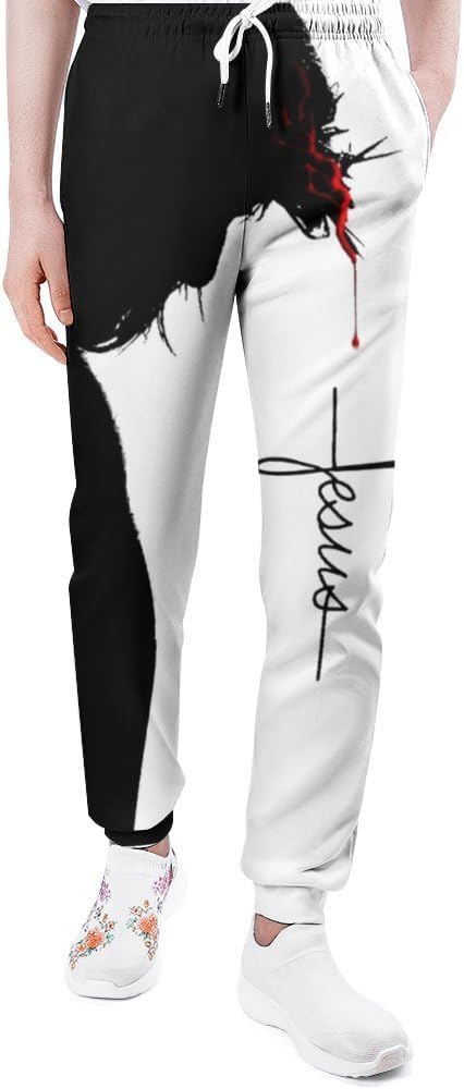 Mens Joggers Sweatpants 3D Print Pants Novelty Graphic Trousers Casual Athletic Sports Joggers with Pockets