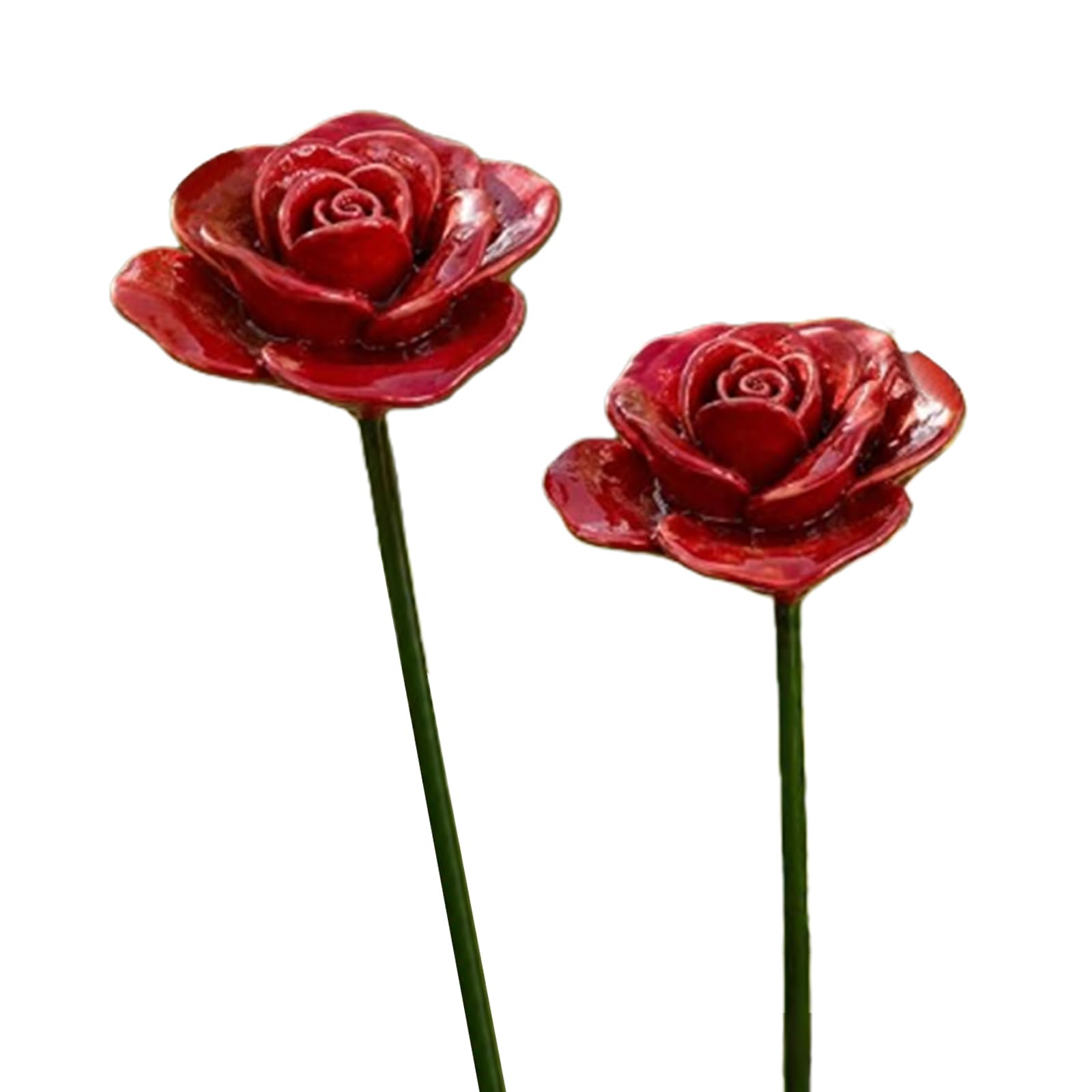 3pcs Ceramic Bee Watering Station Decorative Bowl Bird Bath Garden Stake Metal Bee Butterfly Feeder for Outdoor Yard Lawn Decoration