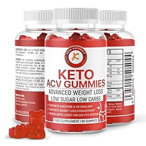 ACV Keto Gummies for Weight Loss – Weight Fat Management – Low Carbs – Low Sugar – Apple Cider Vinegar Detox Cleanse – Beet Root Vitamin B12-60 pcs