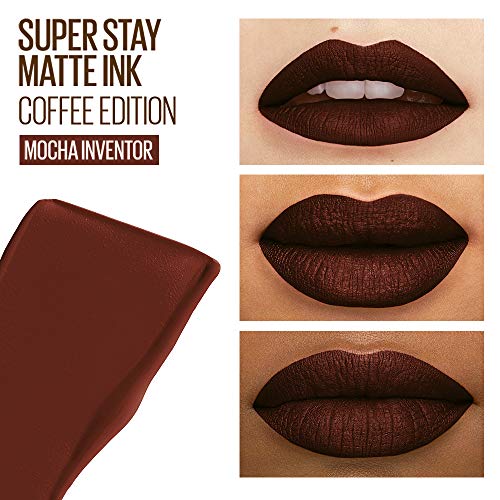 Batom Líquido Longa Duração Maybelline SuperStay Matte Ink Coffee 275 Mocha Inventor