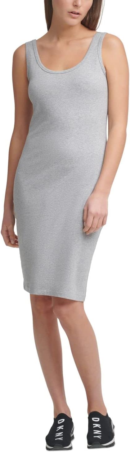 DKNY Womens Rhinestone Logo Tank Dress