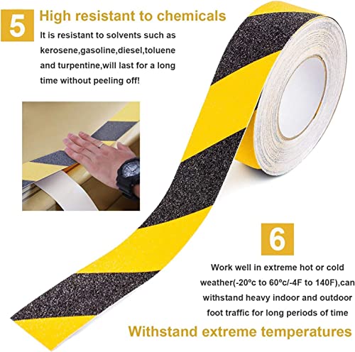 Image of Kimee Tape for Stairs, Anti Slip Tape, Waterproof Strong Adhesive Non Slip Tape, Indoor /Outdoor stairs, Lawn Grip Tape Roll, Safety Anti Slip tape(2 inch)
