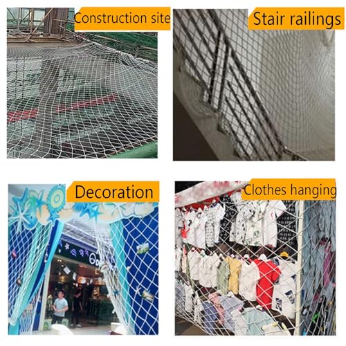 Siatka zabezpieczająca przed dziećmi – regulowana siatka zapobiegająca upadkowi na balkon i schody oraz rozciągliwa ochrona przed dziećmi (5 m x 7 m) – idealna dla dzieci i zwierząt domowych