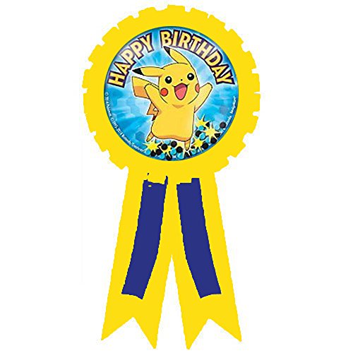 Amscan Pokemon 'Pikachu and Friends' Guest of Honor Award Ribbon (1ct)