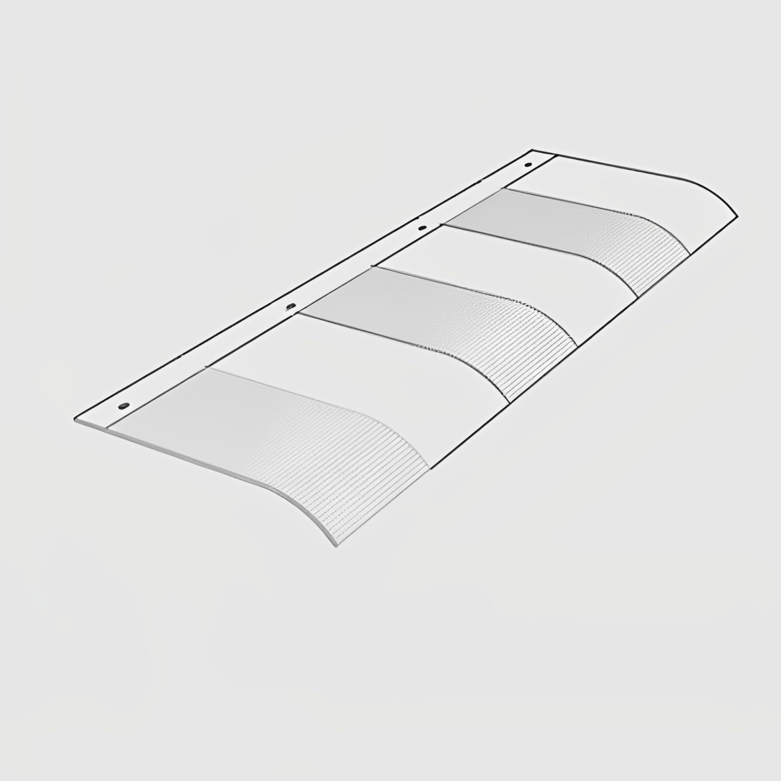 Fenêtre invisible pour toit et abri de jardin transparent de cour