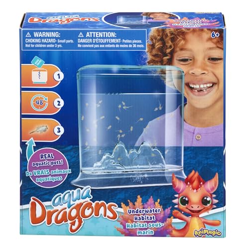 Animagic Aqua Dragons Hatch n Grow Basic Tank | Build an Aquatic Ecosystem Watch Prehistoric Pets Hatch & Grow Science Kit | Ages 6+