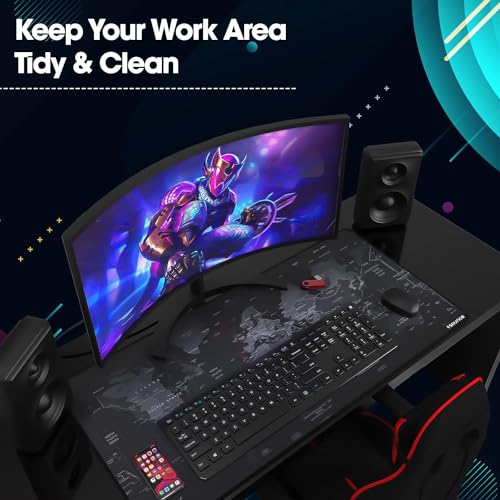 Sounce Gaming Mouse Pad, Large Extended Desk Mouse Pad, Non-Slip Spill-Resistant Mousepad with Special-Textured Surface, Anti-Fray Stitched Edges... - Image 5