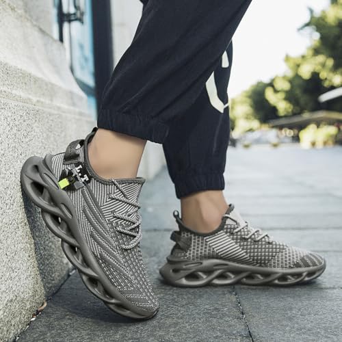Image of DLWKIPV Men Running Shoes Men's Tennis Shoes Lightweight Breathable Fashion Sneakers Non Slip Workout Gym Shoes for Running