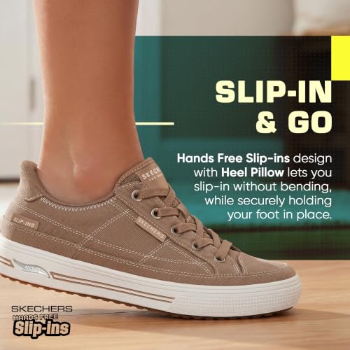 Image of Skechers Women's Arcade See Ya There | Casual sneaker, Patented Skechers Arch Fit insole with Podiatrist-Certified Arch Support, Slip-Ins, Machine Washable