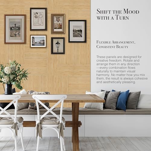 Image of Soon Global Acoustical Wall Panels, 6-Piece 23.62 X 23.62 Inches Art Acoustic Panels, Decorative Acoustic Panels, Acoustic Wall Panels, Sound Absorbing Wall Art, Zen Split