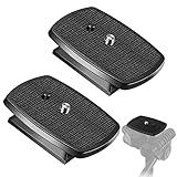 Kamera Schnellwechselplatte 2 Stück Stativ Schnellwechselplatte Universal Stativ Schnellwechselplatte Stativkopf Schnellkupplungsplatte Für 1/4 Schraubengewinde Kamera Stative Schwarz 43 x 43 mm