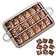 OlBuWa Mini Brownie Backform, Antihaftbeschichtete Kuchenform Brownie mit Trennwänden, Antihaftbeschichtete Brownie-Pfanne für Professionelle Scheiben, für 18 Vorgeschnittene Brownies, Karbonstahl
