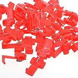 Bluecell Pack of 50pcs Solderless Wire Quick Splice Connector, 22-18 Wire Range