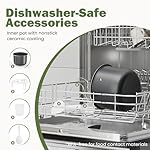 Simple Deluxe 14-in-1 Electric Pressure Cooker - 6QT Stainless Steel Slow & Rice Cooker, Steamer, Sauté, Yogurt Maker, Multi-Cooker with Dishwasher-Safe & Non-Stick - Image 5