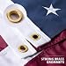 American Flag 4x6 Ft Ultra Durable Tear-Resistant Series, Made From Heavy Duty Water Resistant Polyester Canvas Embroidered Stars, Sewn Stripes, Brass Grommerts US/USA Flags Perfect