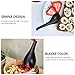 Hemoton 6pcs Melamine Ramen Soup Spoons - Long Handle, Black - Ideal for Home, Restaurant, Hotel Use - 6.29 * 1.96 * 0.78inch