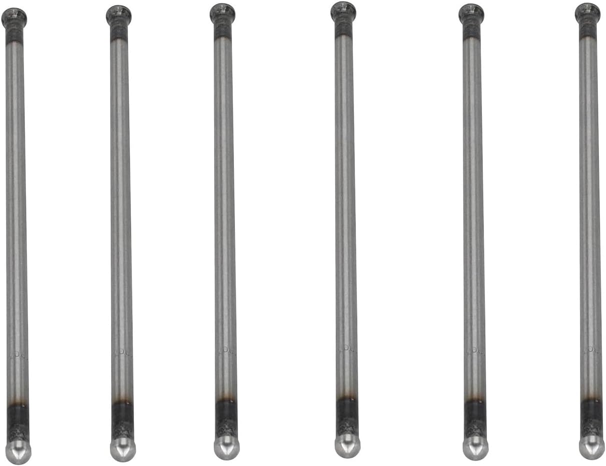 6Pcs Push Rod 31434307 733817M1 Compatible For Perkins 1103 1104 Engine Massey Ferguson 165 185 188 1100 1105 Tractor