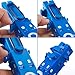 O-Ring Gauge Make Work Smart, Telescoping O Ring Sizing Plastic Gauge, Slide Style National Type, for Measuring O Rings Inner Diameter, OD, Thickness Gauge Blue