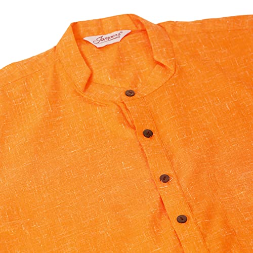 Image of Jompers Men's Cotton Ethnic Solid Kurta.