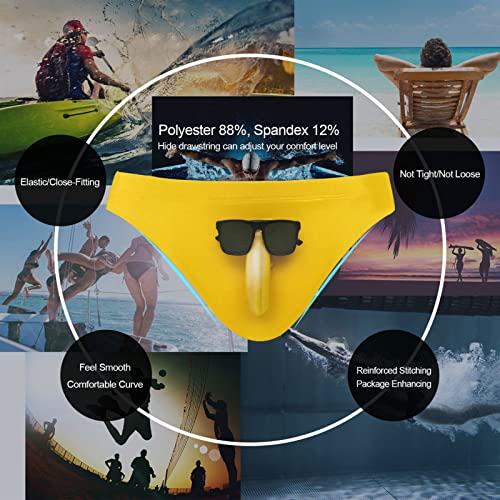 Men Swim Brief Funny Printed Sexy Mens Bikini Swimwear Swim Underwear for Men S-XXL2