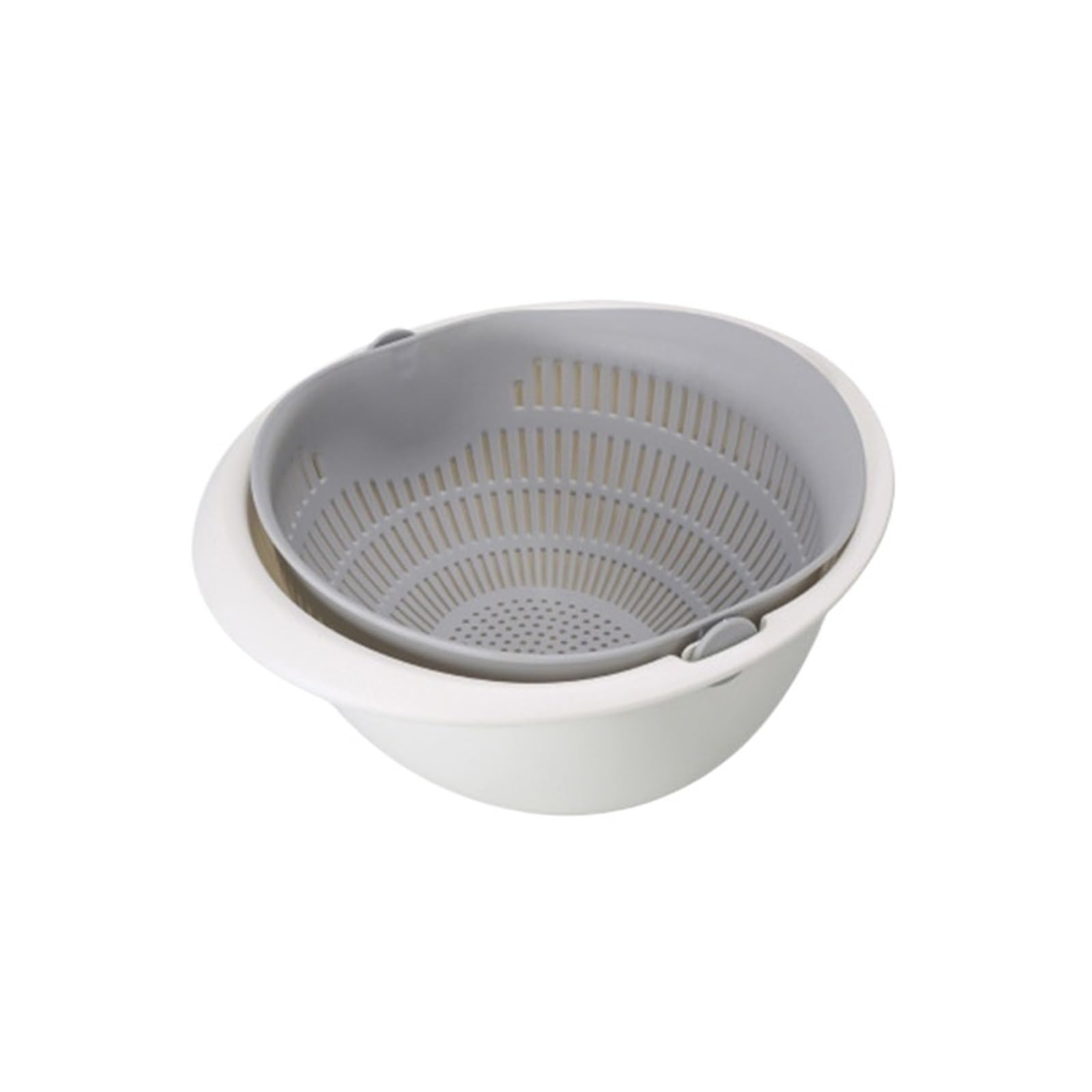 WZPTLKIBAD Double Layer Drain Basket for Fruit Vegetable Washing