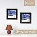 Klikel 5x5 Black Picture Frame - Made of Real Wood With Glass Photo Protector - Wall Hanging And Table Standing Display