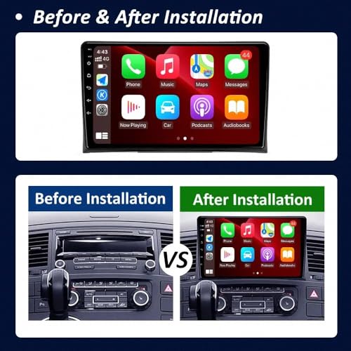 Radio coche 2 DIN con Carplay para modernizar tu VW Multivan T5 con GPS 2