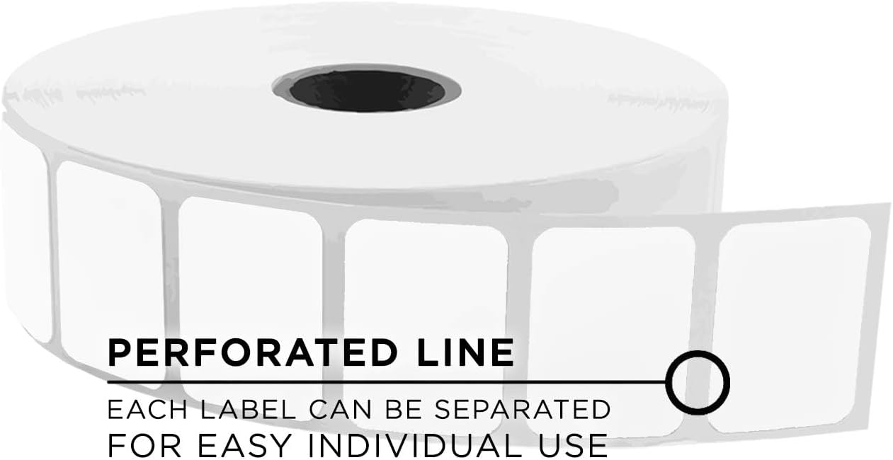 ChromaLabel 1.188 x 0.84 Inch Direct Thermal Labels, Ideal Mailing Label for Packages, Perforated Thermal Stickers Printer Label - 2710 Labels per Roll - Image 4