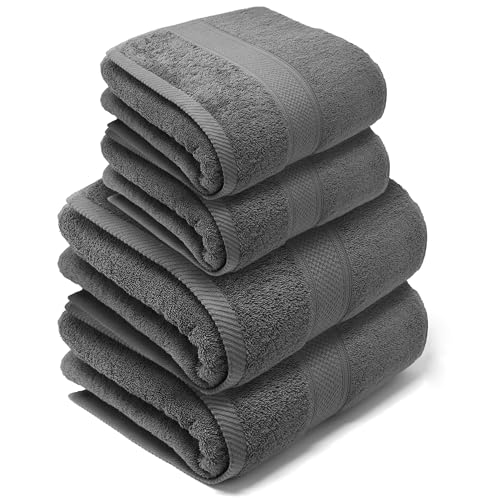 Lebengood Juego De Toallas De Baño Y Lavabo 100 Algodón Premium 550gsm 2 Toallas Lavabo 50x90 Y 2 Toallas Ducha 70x130 Toallas Grandes, Suaves, Absorbentes Y 2 50x90 2 70x130 Acero Lebengood Juego De Toallas De Baño Y Lavabo 100 Algodón Premium 550gsm 2 Toallas Lavabo 50x90 Y 2 Toallas Ducha 70x130 Toallas Grandes, Suaves, Absorbentes Y 2 50x90 2 70x130 Acero