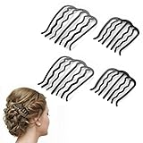 Größeninformation: Der kleine Haarseitenkamm misst ca. 2,95 × 2,56 Zoll / 7,5 × 6,5 cm, und der große Haarkamm misst etwa 3,74 × 3,15 Zoll / 9,5 × 8 cm. Verschiedene Größen bieten viel Komfort beim Flechten und Flechten von Haaren und sind für die meisten Frauen und Mädchen geeignet.