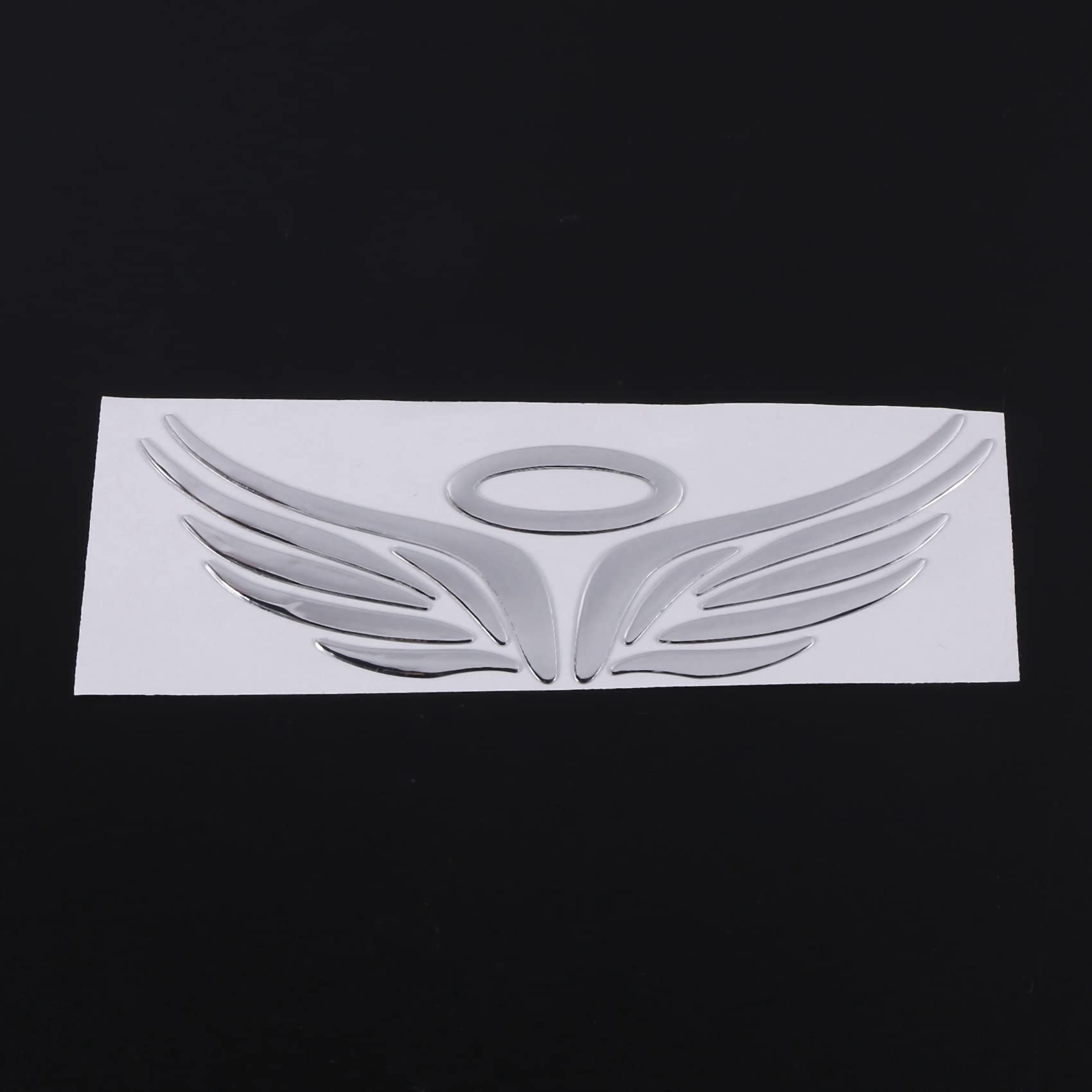 Autocollants De Voiture 3D En Chrome Motif D'aile L' Autocollant Pour La Dambleme Decoration Couleur Argent~p142254337