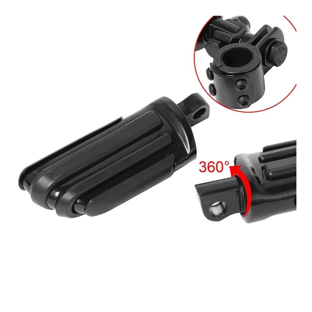 Estriberas Delanteras para Conductor De Motocicleta Estriberas para Harle&y Iron XL 883 1200 Touring Custom Dyna Softail 10mm Reposapiés Moto