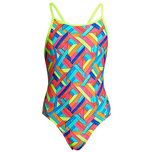 Funkita Badeanzug Panel Pop Mädchen - Schwimmanzug für das Schwimmtraining, Größe:152