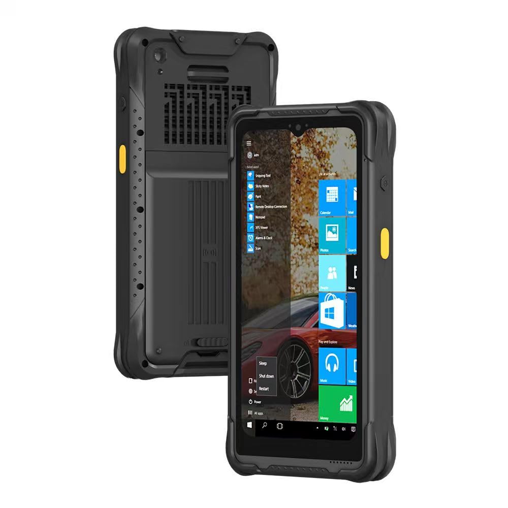 Robustes 6,5 Zoll Tablet PC, PDA Barcode Scanner, Windows 11 Enterprise Betriebssystem, Handheld-Computer mit 1D- und 2D-Barcodescanner (Honeywell N3680), 8 GB RAM + 128 GB, für Anwendungen